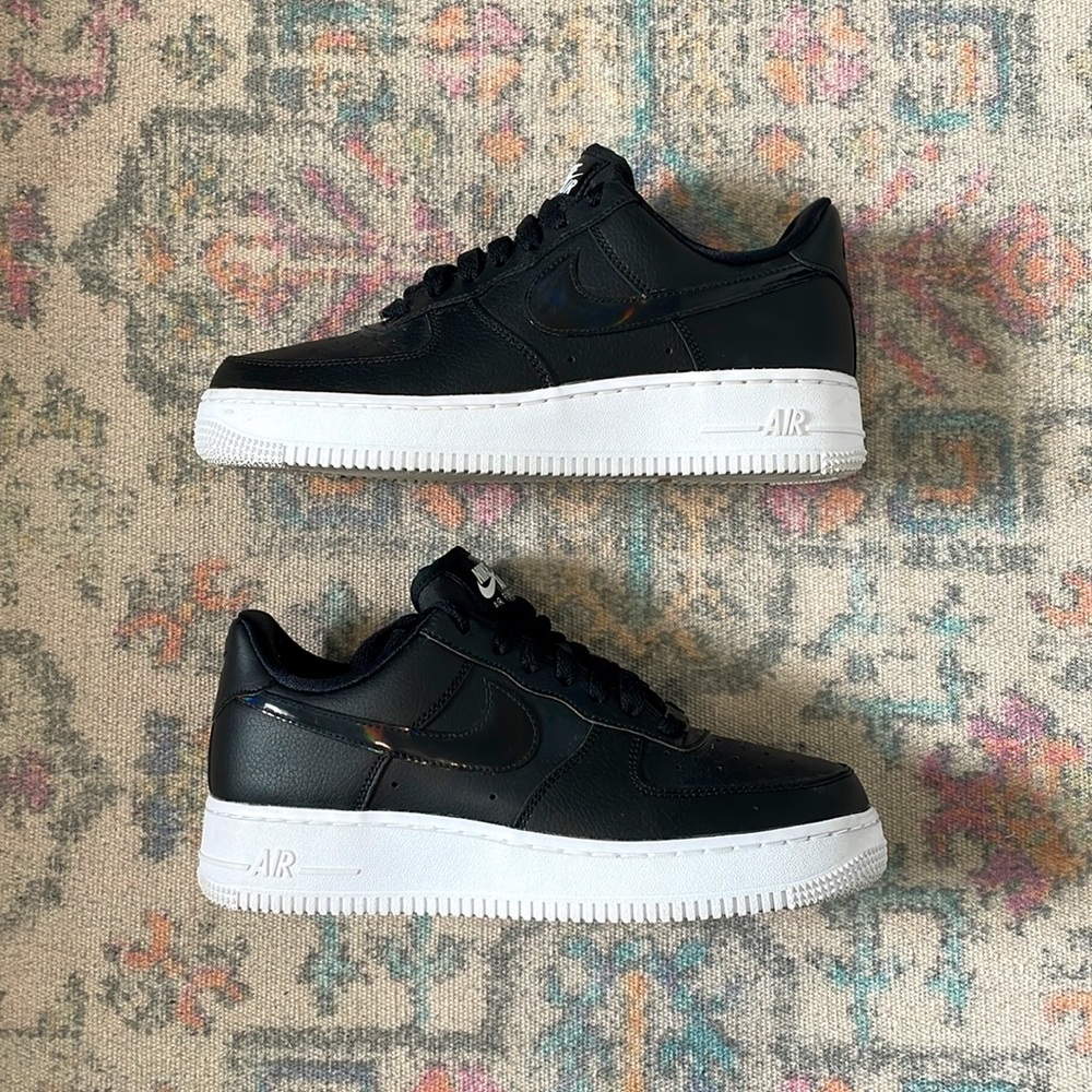 Air Force 1 Black Iridescent- Womens 7.5